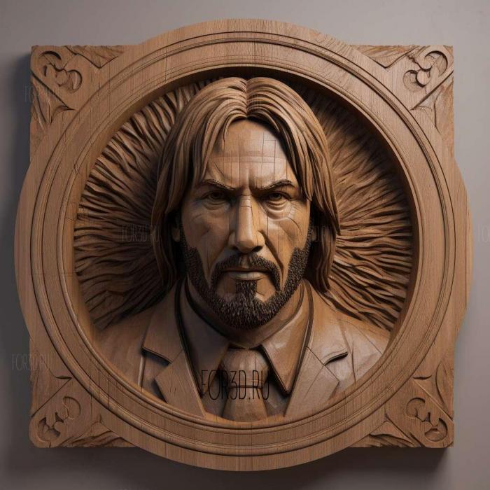 john wick 1 stl model for CNC